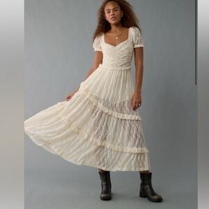 American Eagle Lace Midi Dress